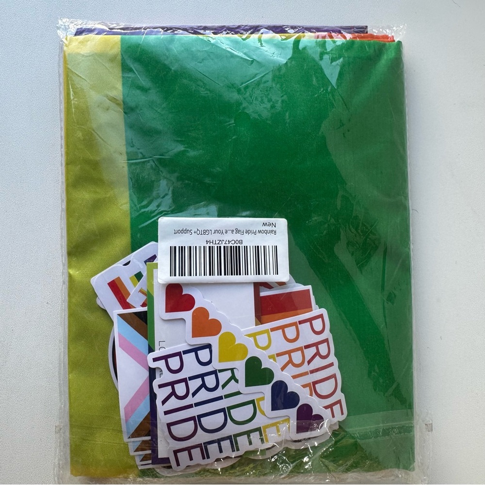 Rainbow Pride Flag And  Sticker Pack OS